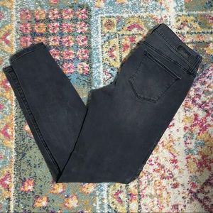Black Frayed Leg Skinny Jeans, Size Small